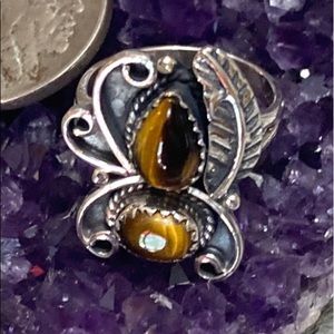 🎉SALE🎉Native American tiger eye shadow box ring